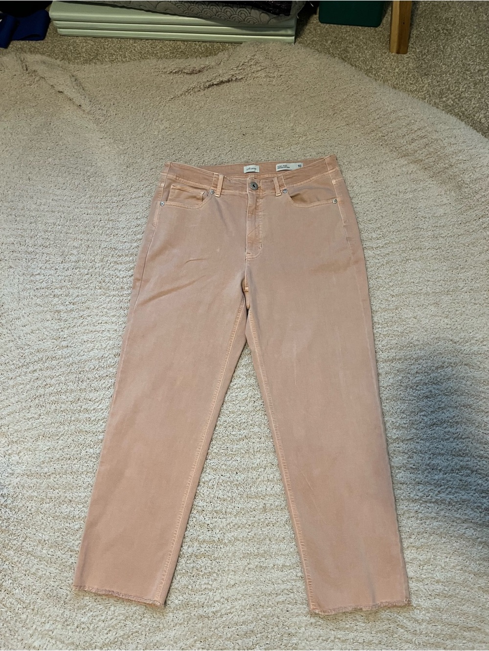 J. Jill Blush Pink Cropped High-Rise Jeans